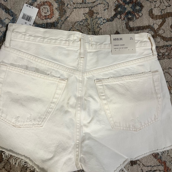 Agolde Parker vintage platinum shorts never worn size 25 - Picture 2 of 3